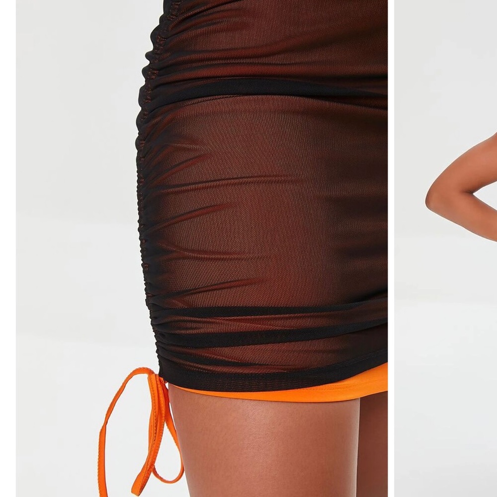 Sale!! Mesh Halter Mini Dress Size Small New W/out Tags Halloween Style Sexy - Picture 7 of 9